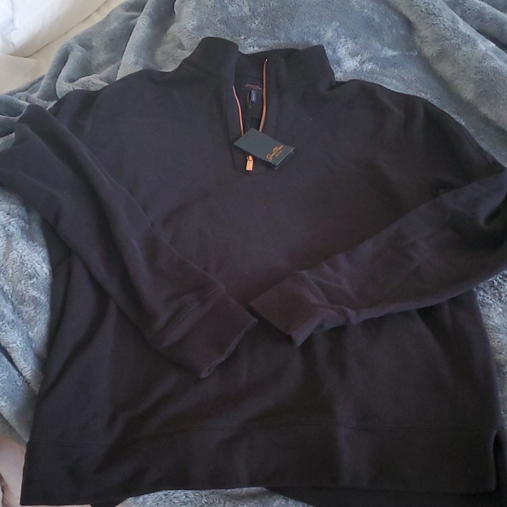 Mens zip up pull over